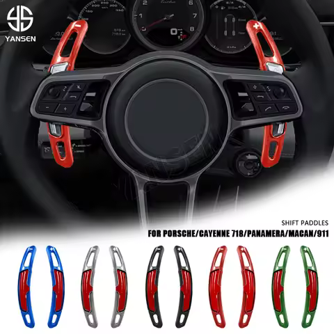 Carbon Fiber Steering Wheel Paddle Shifter for Porsche Macan Panamera Cayenne Carrera 911 718 991 Sp