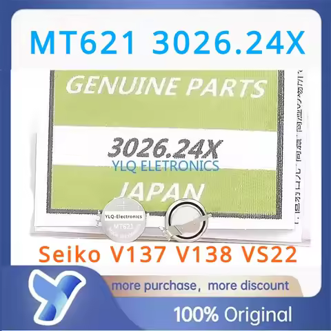 1pcs 3026.24X MT621 3026-24X 3026 24X Seiko Watch Kinetic Energy Rechargeable Battery Capacitor Seik