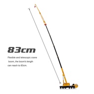 Toy Crane Lifter 360 Degress Rotate Work Platform Crane with 4 Front Wheel Steering Engineering Car