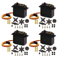 4Pack MG995 55g Metal Gear Torque Digital Servo Motor Compatible for Arduino Futaba JR RC Helicopter