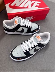 新店特惠Nike Dunk 低幫板鞋 男女同款 黑灰橙
