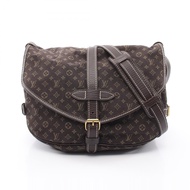 [二手] 路易威登LOUIS VUITTON肩背包 Saumur Monogram Mini Lin Ebene M95227 Ebene 帆布皮革 Saumur 30 女士二手 A