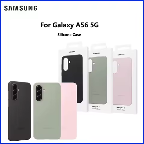 Original Samsung For A56 5G Silicone Case Galaxy A56 Full Coverage Shockproof Silicone Case Soft tou