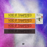 TLP Reflective Car Sticker Death Stranding Game Express Box Damage Sensing Yellow Warning Imitation 