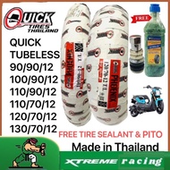 QUICK TIRE FREE TIRE SEALANT & PITO PHOENIX TUBELESS By10-12 90/100/10 110/70/12 120/70/12 130/70/12