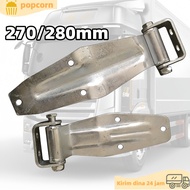1pcs Car Door Hinge Box Truck Rear Hinge/ Karoseri Wing Box Hinge Type 270/ 280mm