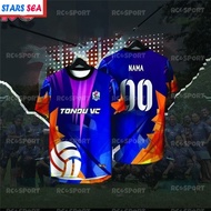 2026new Volleyball Fresh Design Volleyball Jersey Custom Name Baju Jersey Lelaki Malaysia Team Outdo