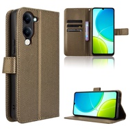Flip Case For Vivo Y04 4G Case Wallet PU Leather Card Holder Phone Cover For Vivo Y04 Y 04 4G Phone