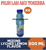 MIZONE Isotonic Active LYCHEE LEMON flavor Botol 500 ml - ( HARGA 6 botol )