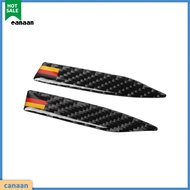 canaan|  2Pcs/Set Rear View Mirror Sticker Anti-collision Self-adhesive Carbon Fiber Twill Rear View