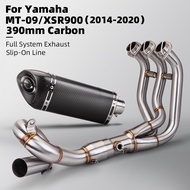 Slip On For MT-09 FZ-09 FJ09 MT09 TRACER 900 GT 2014-2020 Motorcycle Exhaust Escape Systems Modify F