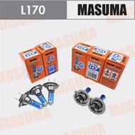 Halogen Headlight Bulb (H7/12V/55W/L170)White Blue Brand MASUMA (JAPAN)