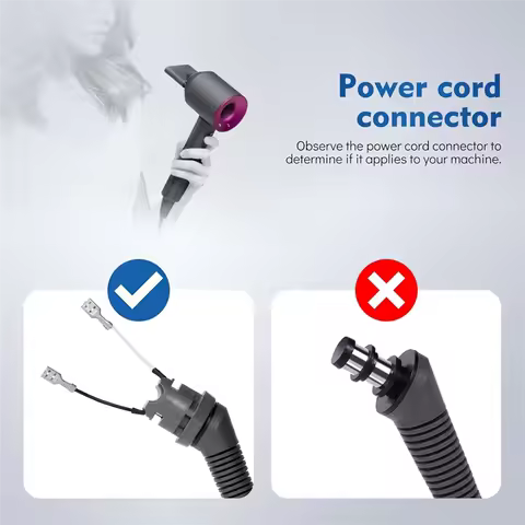 A74G-Replacement Hair Dryer Cable For Dyson HS01/HS05 Hair Styler Hair Rod Power Cord AC Charger Cab