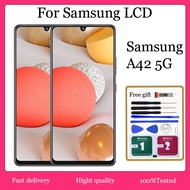 Original AMOLED For  Samsung Galaxy A42 5G LCD Display Touch Screen With Frame Replacement