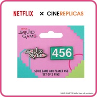 Squid Game 2pcs set Cute Instrument Brooch Pin Badge Jewelry Gift Squid Game & Player 456