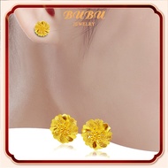 In Stock 916 gold pawnable earings for women Hypoallergenic Girlfriend Birthday Gift【With box】