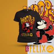 Felix The Cat Shirt/Baju Felix The Cat Cotton