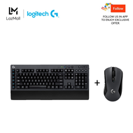 Logitech G613 LIGHTSPEED™ Wireless Gaming Keyboard + Logitech G603 HERO Lightspeed Gaming Mouse (Black) Bundle