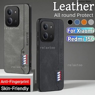 Redmi15C Casing For Xiaomi Redmi 15C 14C 15 C Redmi15C Redmi14C 4G 5G Leather Matte Texture Soft Ult
