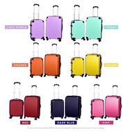 Travel luggage bag plain ABS material suitcase 16INCH 20INCH or 24INCH beg bagasi