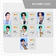 Bts MBTI PHOTOCARD 2022