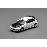 Motorhelix 1:64 Civic TYPE R (EK9) j's Racing White Diecast Model Car