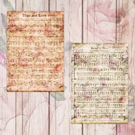 A4 八月樂譜設計紙