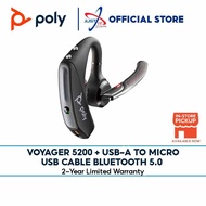 POLY VOYAGER 5200 USB-A TO MICRO USB CABLE BLUETOOTH 5.0 - BLACK (7S431AA UUF)
