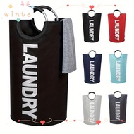 WINTE Extra-Large Laundry Basket, Vertical 82L Waterproof Laundry Basket, Space-Saving Padded Handle