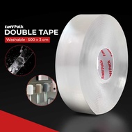 MAREGE SOLUTION - Double Tape Adhesive No Trace Adhesive Washable Sticker Multipurpose