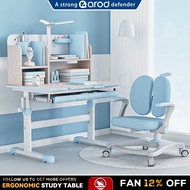 Ergonomic Kids Study Table Children Kids Table and Chair Set, Height Adjustable Student Study Table 