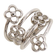 路易威登LOUIS VUITTON戒指 花朵 全尺寸 9.5 戒指 M68130 金屬 銀色 約 5.0 克 女士 [二手]