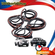 ยางขอบประตู ชุด 4 ประตู สี Black Hilux Vigo Fortuner Toyota 4 ประตู ปี2005 - 2013 ขนาด 3x2x188 มีบริ