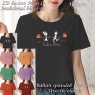 Forever is love contemporary women's t-shirt tops, contemporary oblong oneck distro, available in 3 