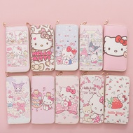 Fresh Japanese Style Cute Kitten Ladies Wallet Girls Wallet Long Zipper Texture Student Card Holder 