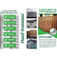Lisplang / Lisplank / PVC Plank ( Warna Abu Tua 200 x 8 x 4000 mm )
