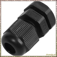 [S D K G] PG7 Black Nylon Waterproof Strain Relief,Cord Grip,Cable Gland 3.5-6 mm 50pcs