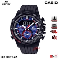 Casio Edifice Men Watch Scuderia Toro Rosso Limited Edition Fashion Quartz Analog Jam Tangan Lelaki ECB800TR ECB-800TR