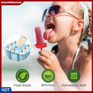 manclothescase Ice Cream Popsicle Molds Home Ice Cube Maker 9 Hollow Silicone Popsicle Molds with Lids Easy-release Ice Cream Maker for Homemade Ice Lollipops for Juice for Home