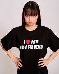 The Freckled Market - I love My Girlfriend/Boyfriend Oversized Tee เสื้อยืดโอเวอร์ไซส์