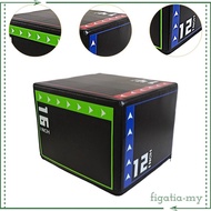 [FigatiaMY] Plyometric Jump Box 3 in 1 for Squats Conditioning Strength Training Lunges