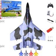JUIC 2.4ghz Rc Remote Control Fighter Plane, USB Charging Foam Remote Control Fighter Jet, With Colo