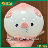 Piggy Bank, Bat Trang Dumpling-shaped Savings Piggy Bank - Super Cute Savings Piggy Bank - Dumpling-