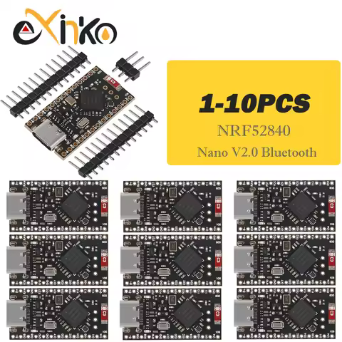 1-10pcs NRF52840 Development Board Compatible With Nice!Nano V2.0 Bluetooth Charging Management Pro 