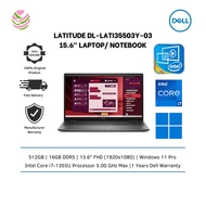 Dell Latitude L3550-i71355-16-512-W11-3 15.6" Laptop/ Notebook (i7-1355U, 16GB, 512GB, Intel, W11P) 
