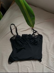 Sexy black lace lingerie bodycon