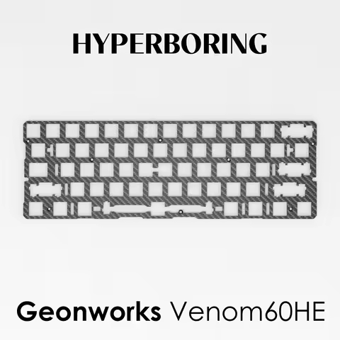 Geonworks Venom 60HE Keyboard Plate FR4 Aluminum PC Sound Foam Pack
