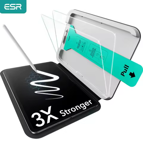 ESR 2 Pack Paper-Feel Screen Protector for iPad 10/11th Gen 9H Tempered Glass Wrting Film For iPad A