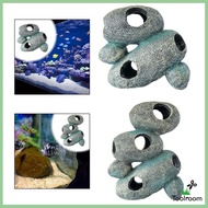 [ Aquarium Hideaway Rock Aquarium Decoration Rest Play Crafts Hideout House Cave