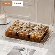 Inaso Set Toples Permen Mini Tempat Penyimpanan Snack Kotak Coklat Makanan Ringan Toples Lebaran Tra
